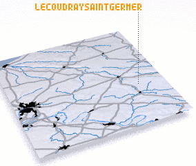 3d view of Le Coudray-Saint-Germer
