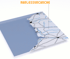 3d view of Marles-sur-Canche