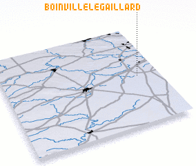 3d view of Boinville-le-Gaillard