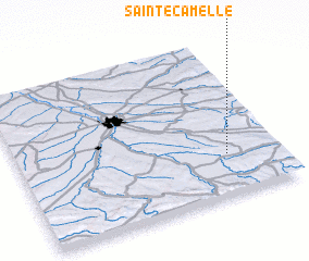 3d view of Sainte-Camelle