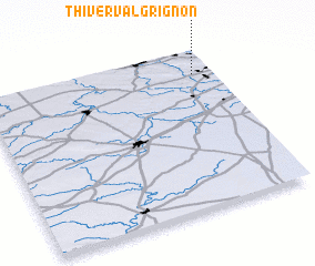 3d view of Thiverval-Grignon