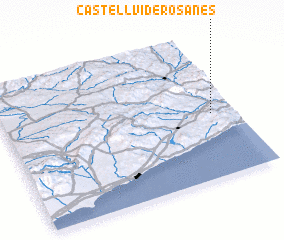 3d view of Castellví de Rosanés