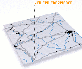 3d view of Weiler Niederrieden