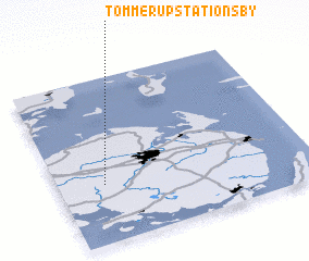 3d view of Tommerup Stationsby