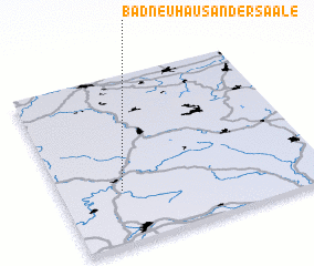 3d view of Bad Neuhaus an der Saale