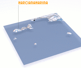 3d view of Marciana Marina