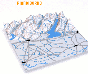 3d view of Pian di Borno