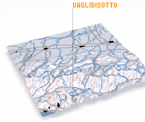 3d view of Vagli di Sotto