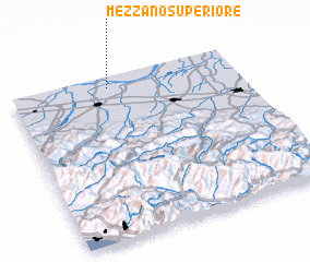 3d view of Mezzano Superiore