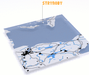 3d view of Strynø By