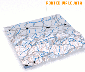 3d view of Ponte di Via Levata