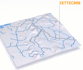 3d view of Setté-Cama