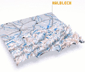 3d view of Halblech