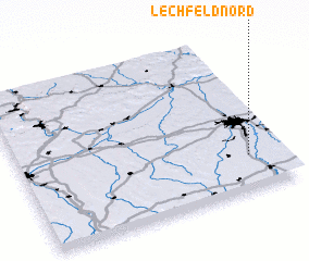 3d view of Lechfeld Nord