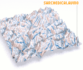 3d view of Sarche di Calavino