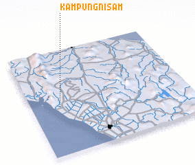 3d view of Kampung Nisam