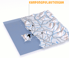 3d view of Kampong Pulau Tengah