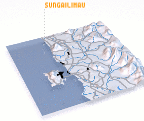 3d view of Sungai Limau