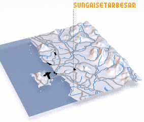 3d view of Sungai Setar Besar