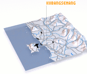 3d view of Kubang Semang