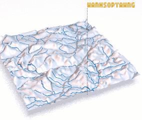 3d view of Wān Hsopyawng