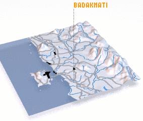 3d view of Badak Mati