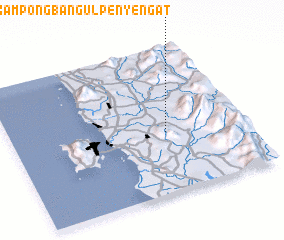 3d view of Kampong Bangul Penyengat