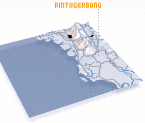 3d view of Pintu Gerbang