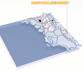 3d view of Kampung Lambur Kiri