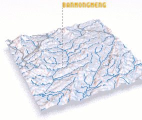 3d view of Ban Mongmèng