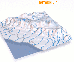 3d view of Retak-hilir