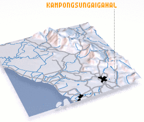 3d view of Kampong Sungai Gahal