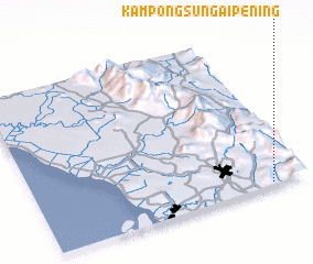 3d view of Kampong Sungai Pening