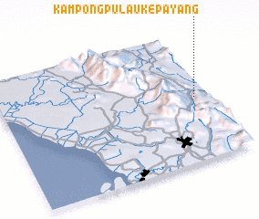 3d view of Kampong Pulau Kepayang