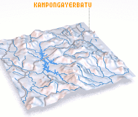 3d view of Kampong Ayer Batu