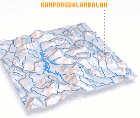 3d view of Kampong Dalam Balah