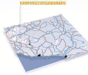 3d view of Kampung Sungai Baharu