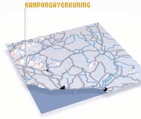 3d view of Kampong Ayer Kuning