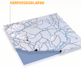 3d view of Kampong Kuala Pah