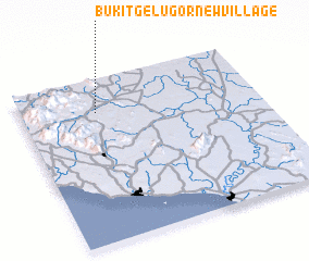 3d view of Bukit Gelugor New Village