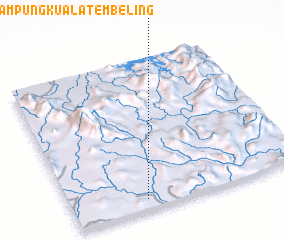 3d view of Kampung Kuala Tembeling