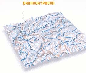 3d view of Ban Houay Phouk