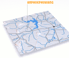 3d view of Amphoe Phu Wiang