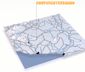 3d view of Kampong Ayer Rawah