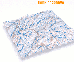 3d view of Ban Hinngôn-Nua