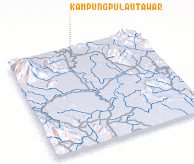 3d view of Kampung Pulau Tawar