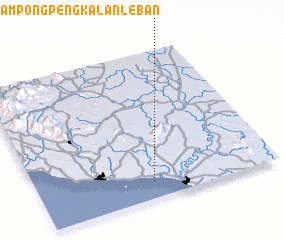 3d view of Kampong Pengkalan Leban