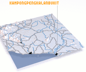 3d view of Kampong Pengkalan Bukit