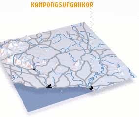 3d view of Kampong Sungai Ikor