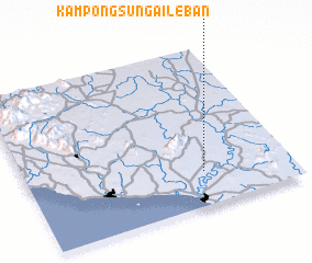 3d view of Kampong Sungai Leban